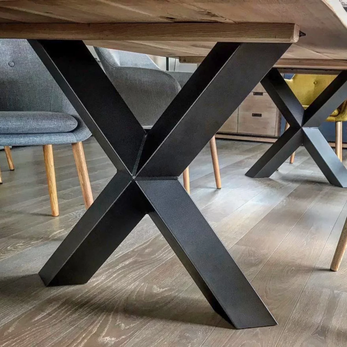 A custom table leg