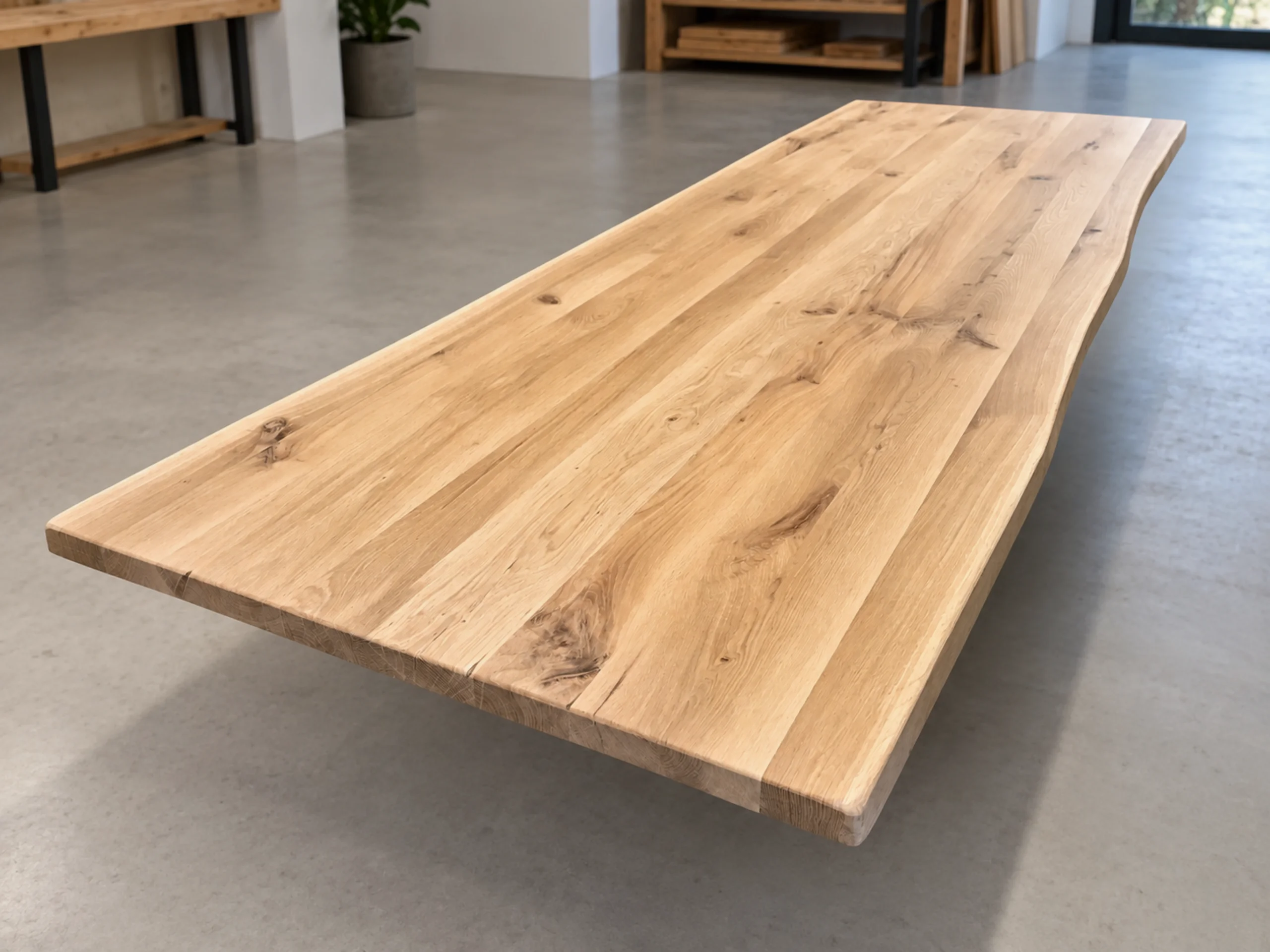 A solid oak tray