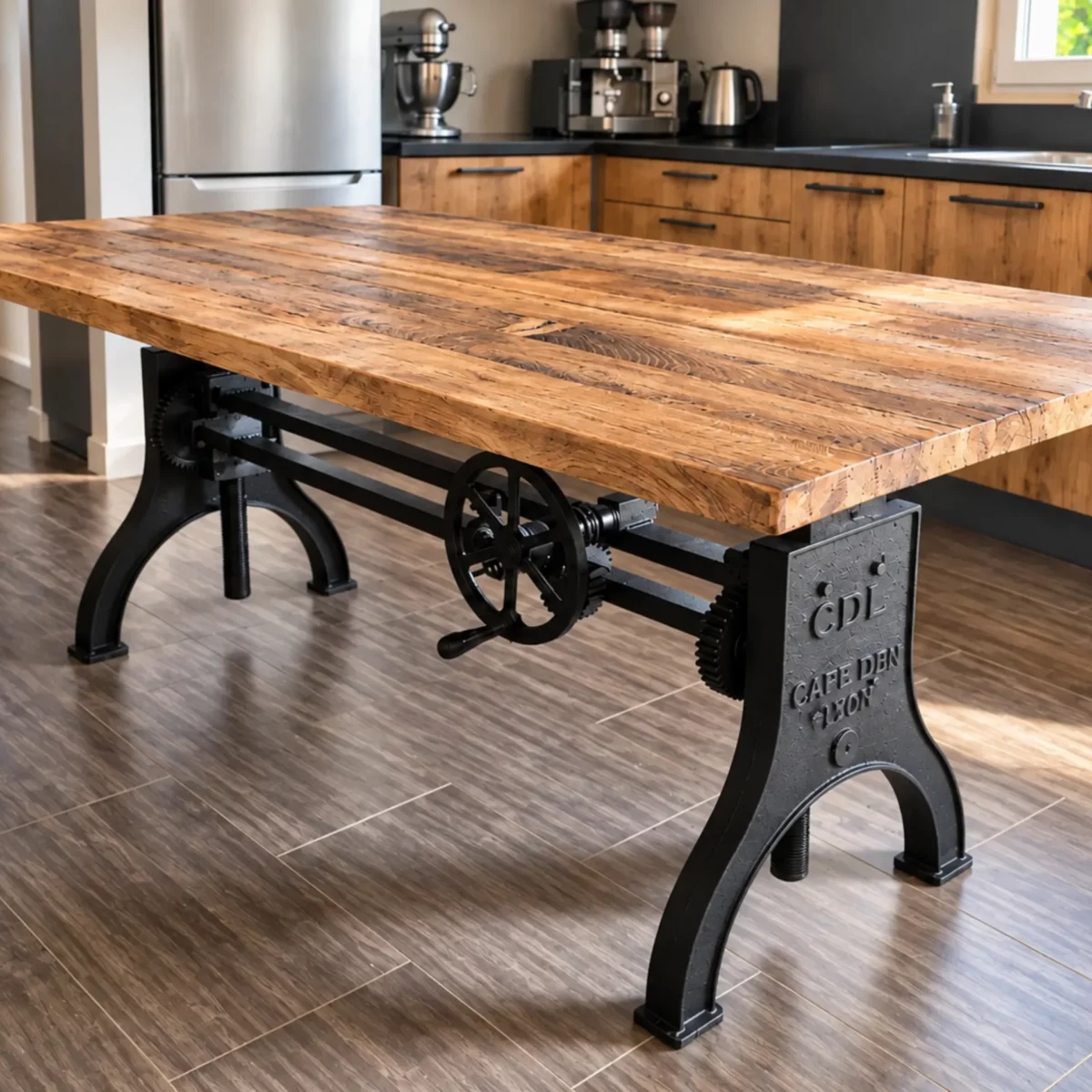 Une table de salle à manger réglable