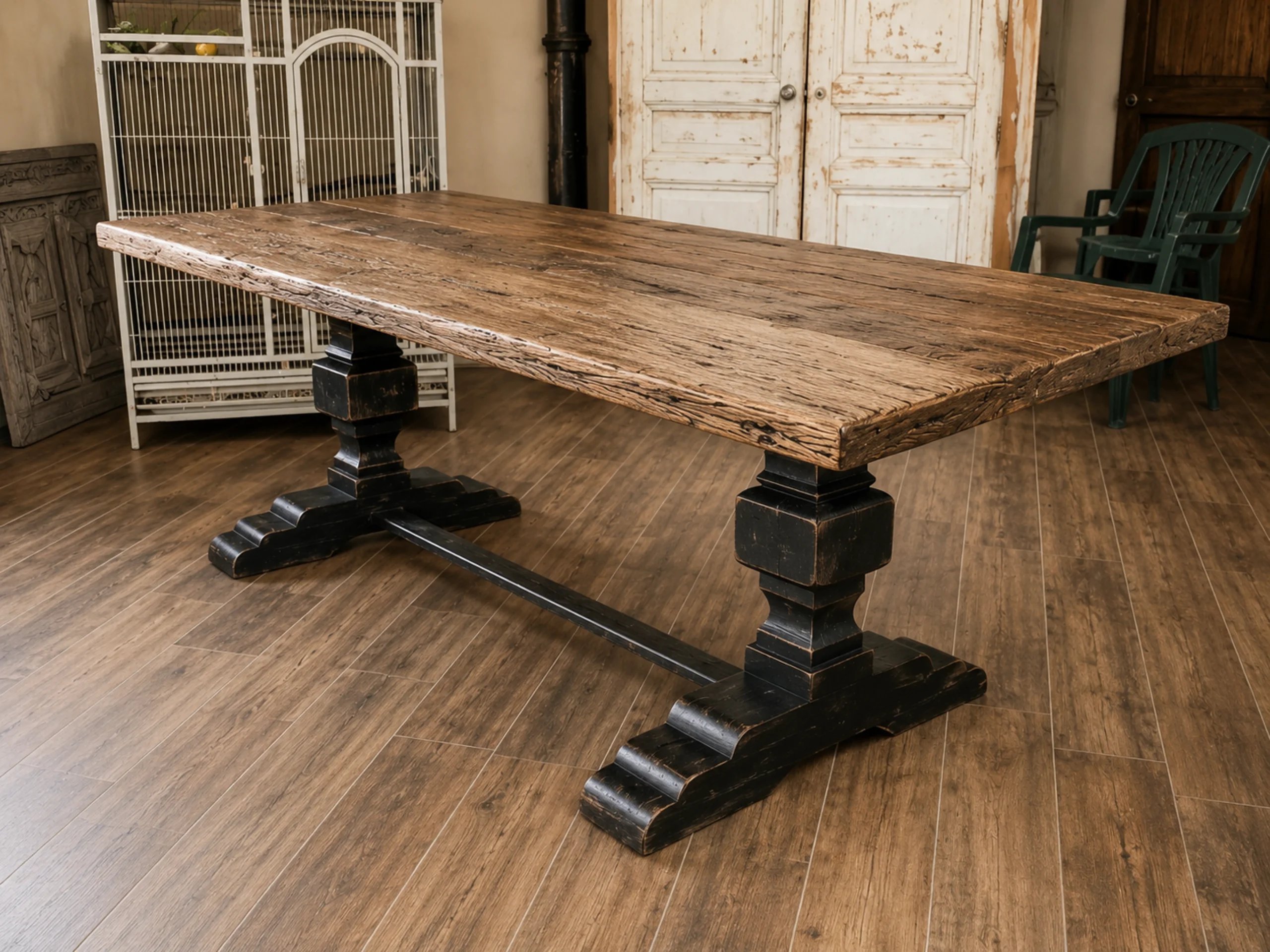 Une table sur mesure en bois