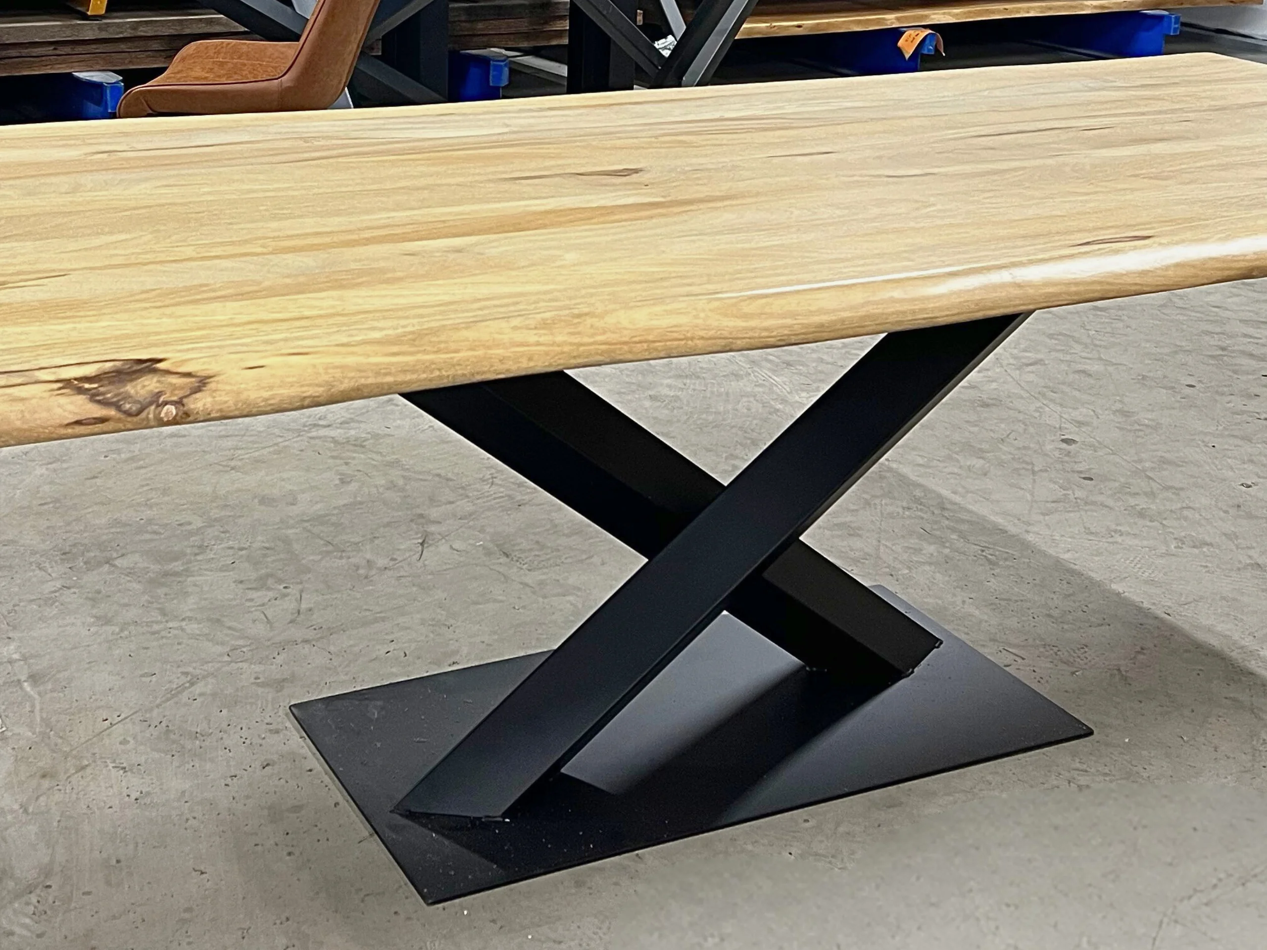 A dining table base