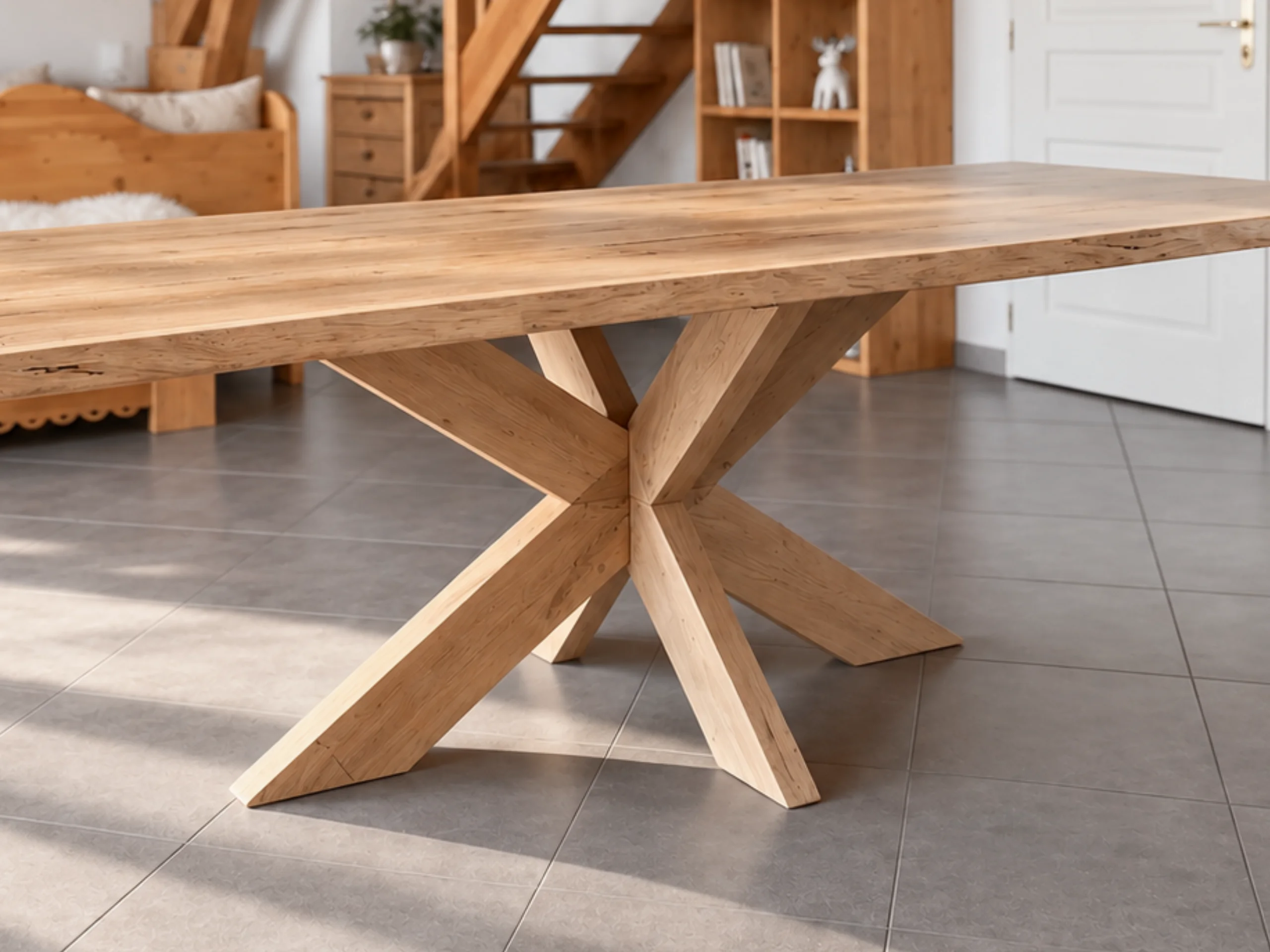 Une pied de table massif