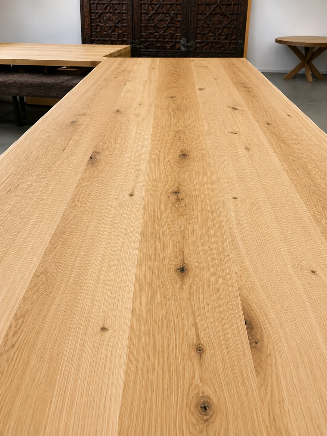 A solid oak tray